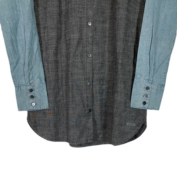 Diesel Fiftyfive DSL Sutcliffe Button Down Tunic Shirt Size Small NWT - Picture 4 of 11